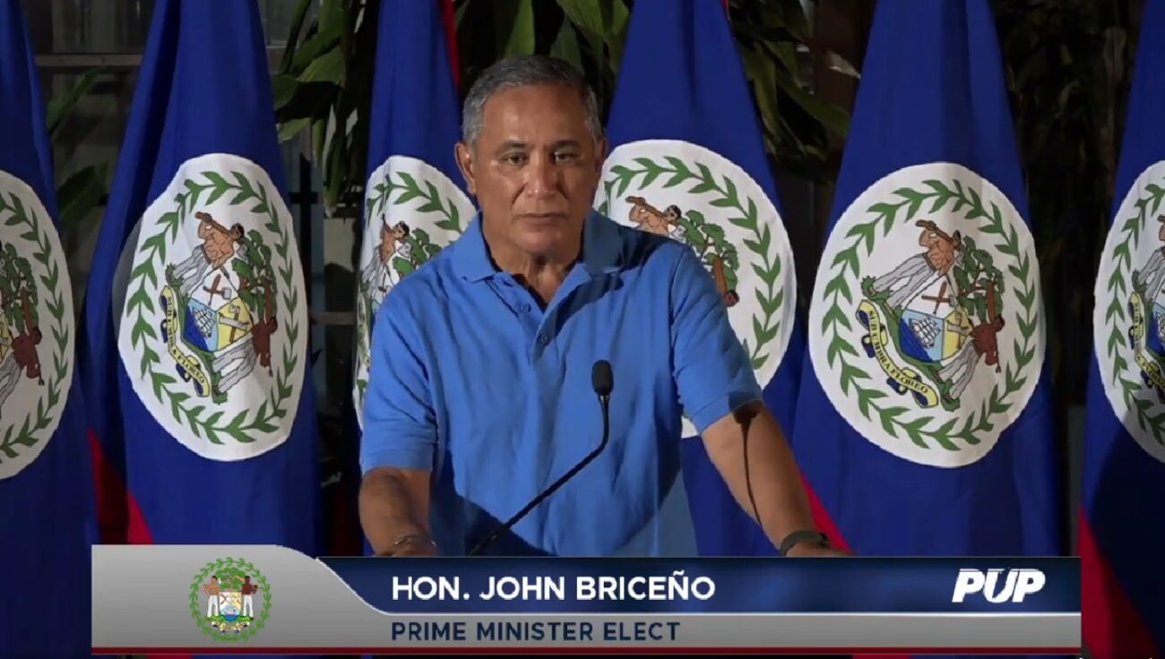 Johnny Briceño, Belize, elections
