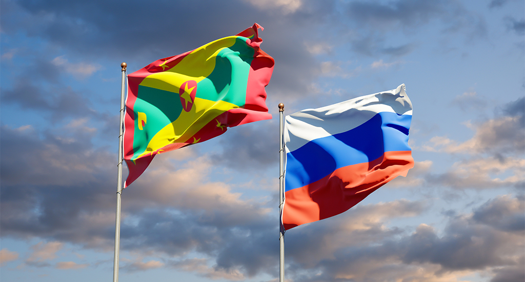 Grenada, Russia flag
