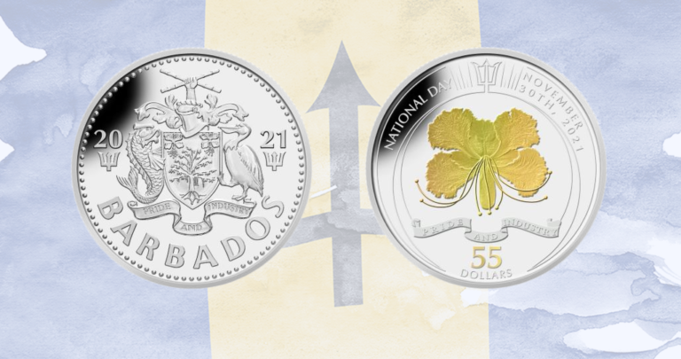 Barbados Releases Republic Commemorative Coin Caribbean News Now   Coin 768x405 