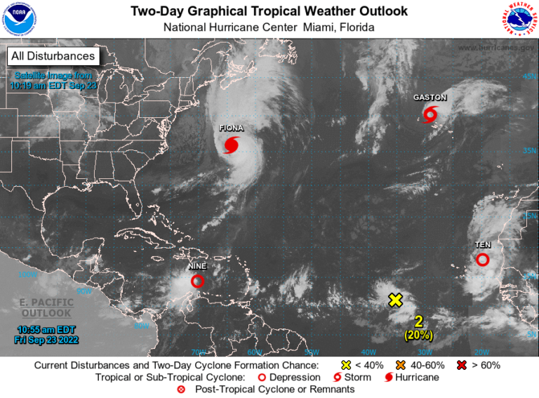 National Hurricane Center Tropical Depression Nine 768x567 
