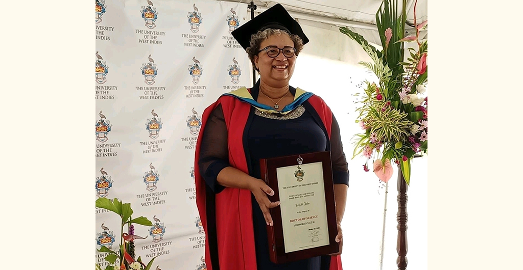 Dr. Joy St. John receives UWI Honorary Doctor of Science Degree