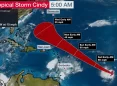 Cindy, Tropical Storm, Bret, The Weather Channel