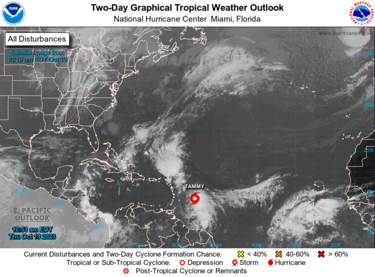 Tropical Storm Tammy Forms, Caribbean On Alert | Caribbean News Now!